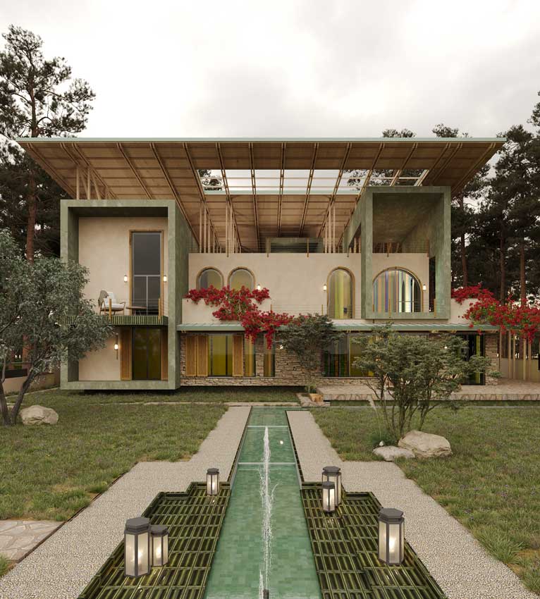 Details and images of Bahar House , Villa architecture project, which is concept. design and development in 2024 by MRK Office.