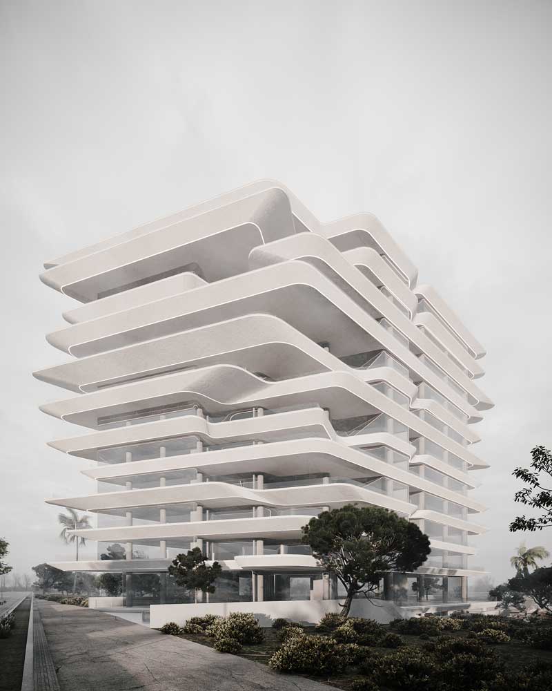 picture no. 11 of Fluid Beach Tower project, designed by Mohammad Reza Kohzadi