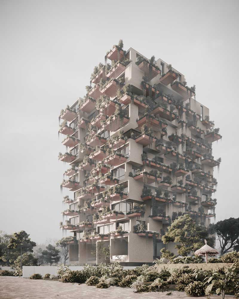 Details and images of Hyrcanian Tower , Apartment architecture project, which is Concept. design and development in 2024 by MRK Office.