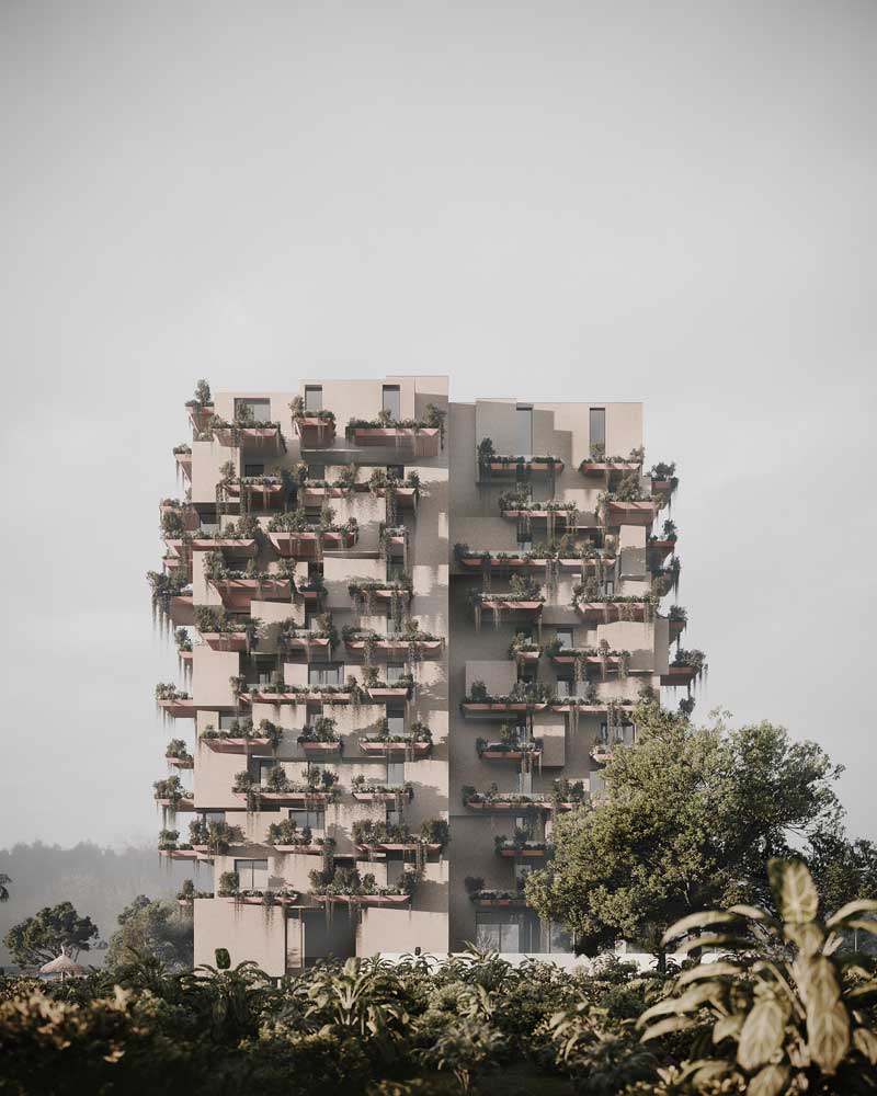 picture no. 14 of Hyrcanian Tower project, designed by Mohammad Reza Kohzadi