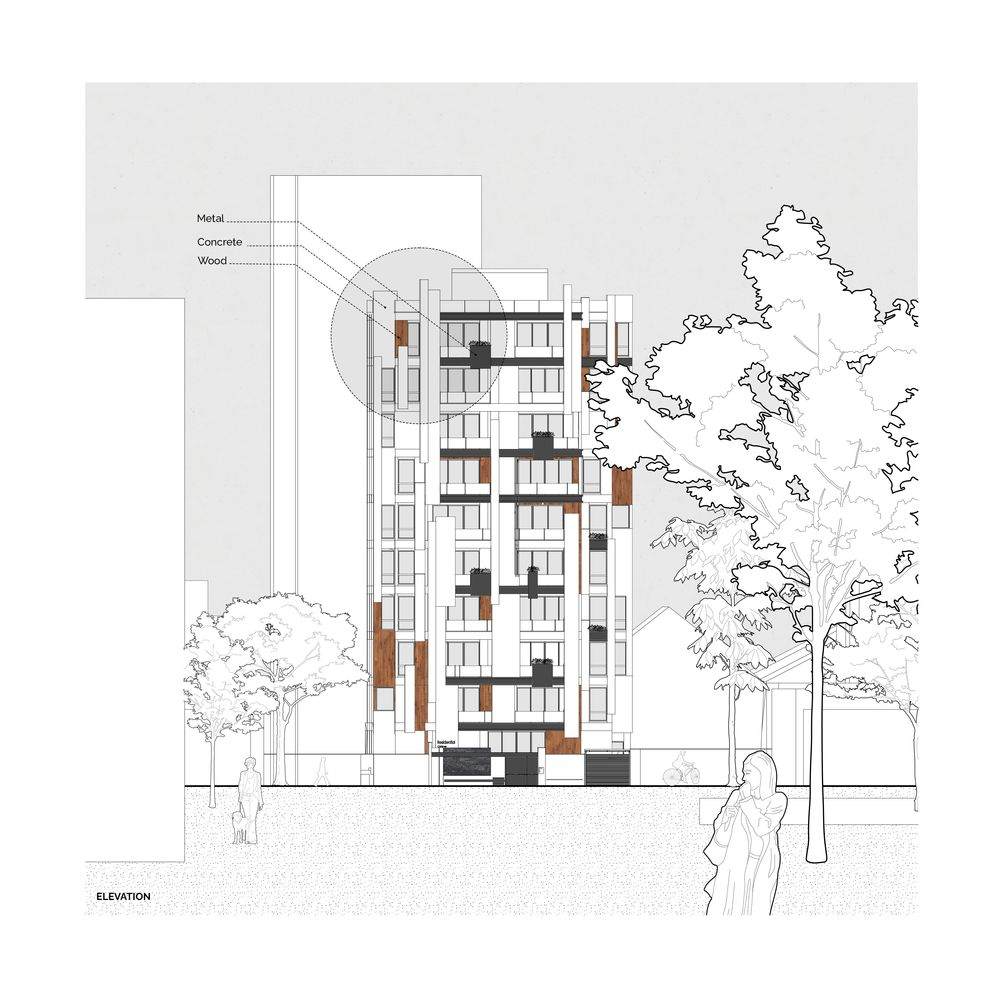 picture no. 11 of Lines Residential Complex project, designed by Mohammad Reza Kohzadi