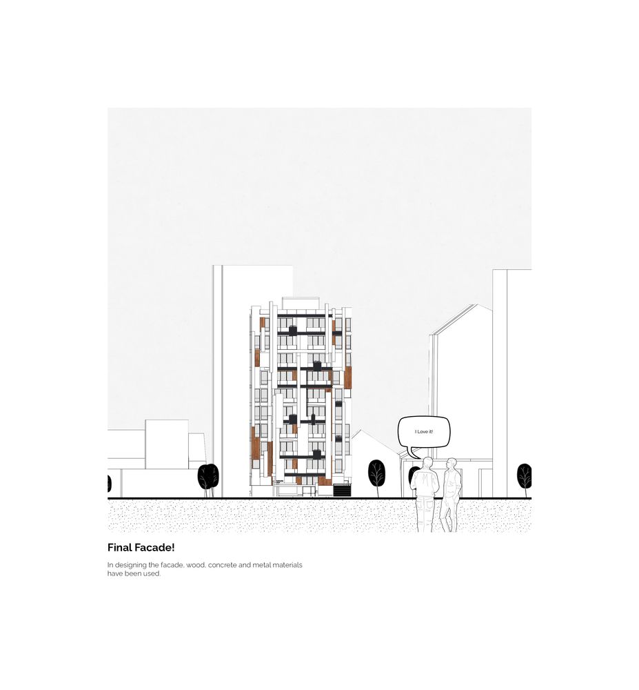 picture no. 10 of Lines Residential Complex project, designed by Mohammad Reza Kohzadi