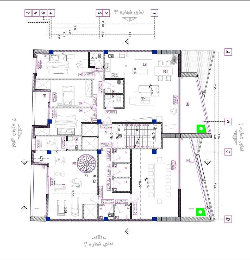picture no. 18 of Slash Apartment project, designed by Mohammad Reza Kohzadi
