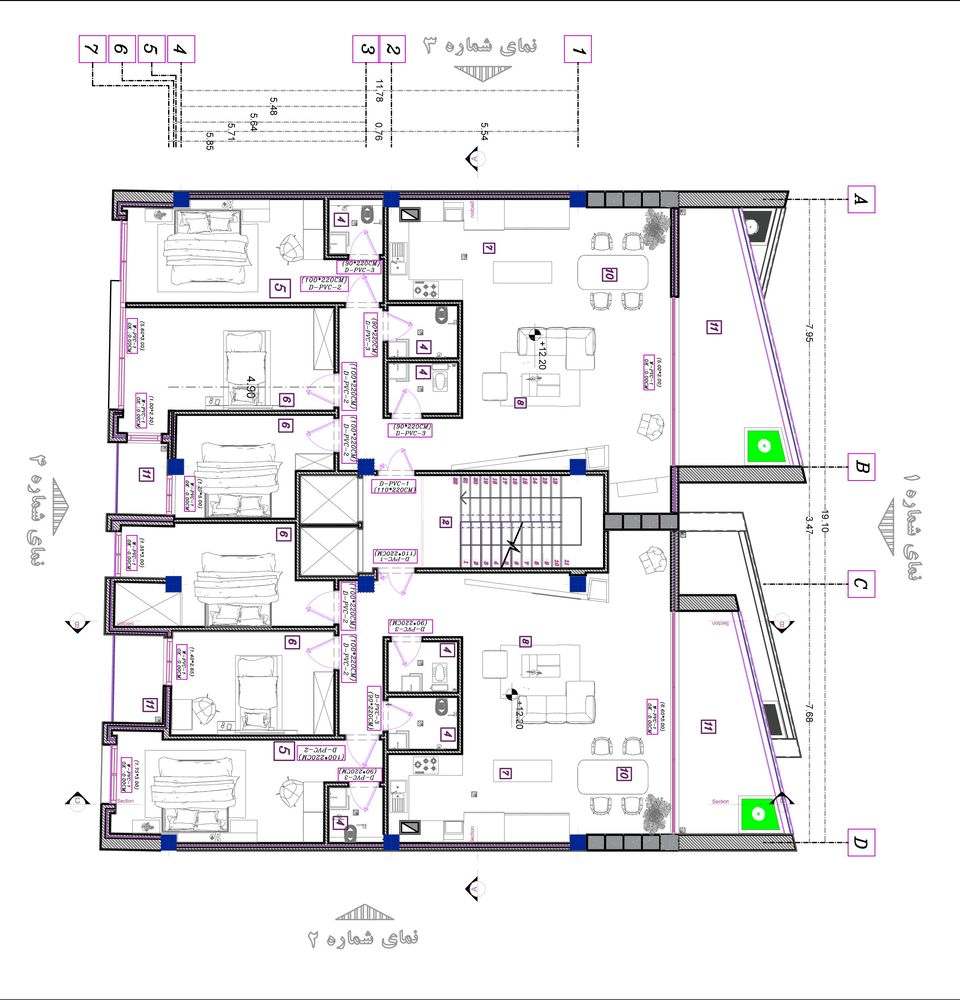 picture no. 20 of Slash Apartment project, designed by Mohammad Reza Kohzadi
