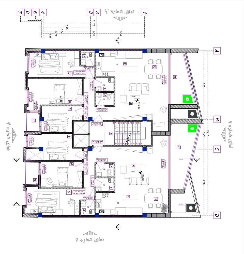 picture no. 21 of Slash Apartment project, designed by Mohammad Reza Kohzadi