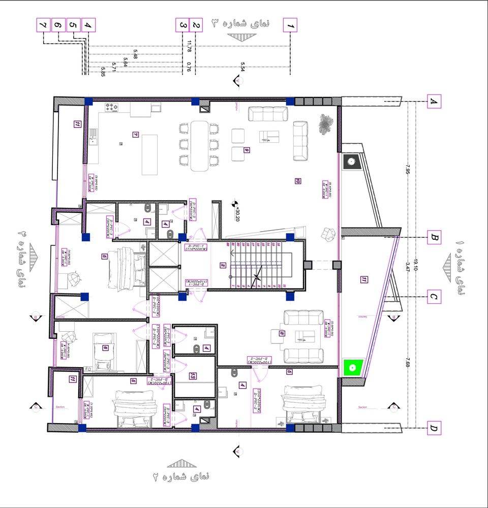 picture no. 25 of Slash Apartment project, designed by Mohammad Reza Kohzadi